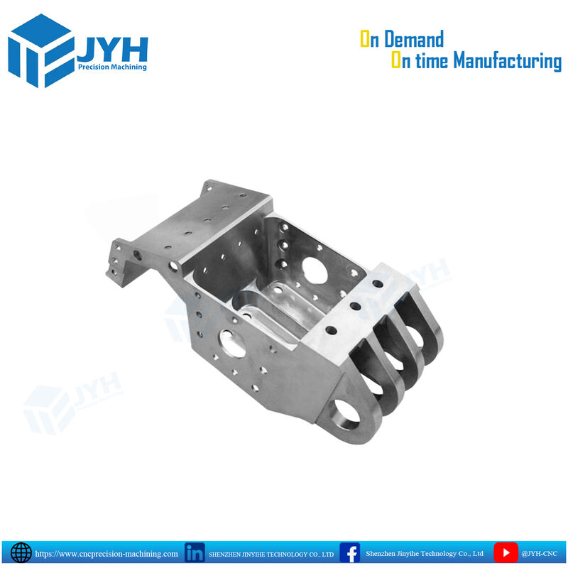 Custom 5-Axis CNC Machined Structural Frame Housing with ±0.01 mm Tolerance and Multi-Lug Mounting Points
